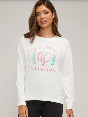 Wildfox | Pickleball Champion Keely Graphic Sweatshirt NWT